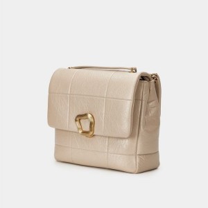 Songmont Large Chocolate Crossbody Bag Beige | CANADA YUPITG