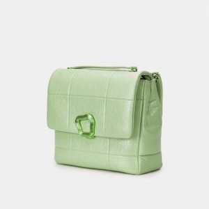 Songmont Large Chocolate Crossbody Bag Mint | CANADA DHIPFS