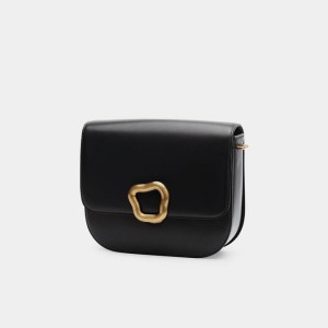 Songmont Large Reset Tofu Crossbody Bag Black | CANADA KVYBLM