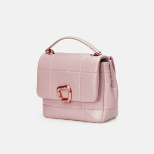 Songmont Medium Chocolate Shoulder Bag Pink | CANADA VZEGFD