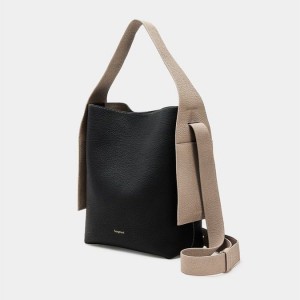 Songmont Medium Drippy Tote Bag Black | CANADA MDEIXU