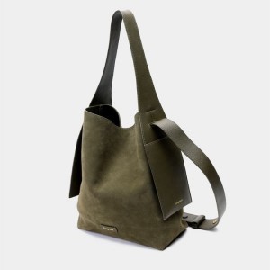 Songmont Medium Drippy Tote Bag Dark Green | CANADA ZCTDEQ