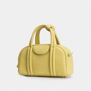 Songmont Small Bowling Crossbody Bag Yellow | CANADA UGJCTZ