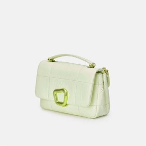 Songmont Small Chocolate Shoulder Bag Mint | CANADA JPDTVF