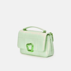 Songmont Small Chocolate Shoulder Bag Mint | CANADA RNLWSQ