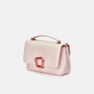 Songmont Small Chocolate Shoulder Bag Pink | CANADA EPFWAY