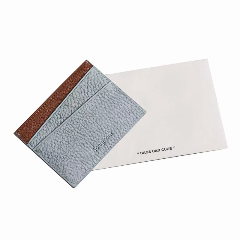 Songmont Card Holder Grey / Brown | CANADA FMETGJ