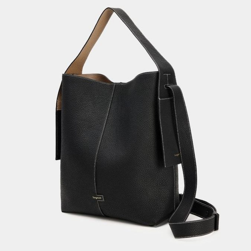 Songmont Large Drippy Tote Bag Black | CANADA JKXVDP