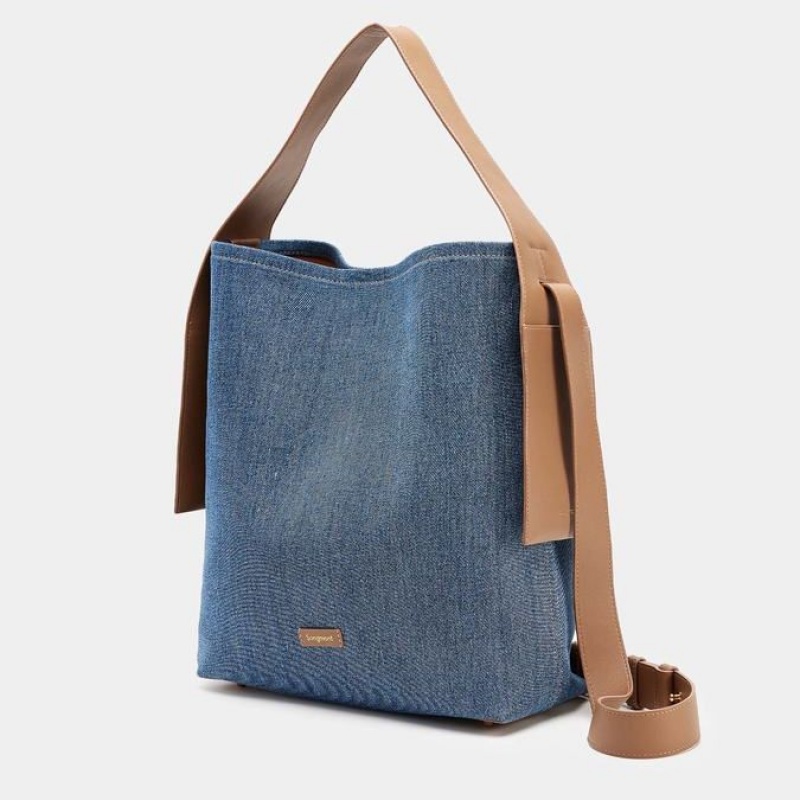 Songmont Large Drippy Tote Bag Blue | CANADA FLQWRB