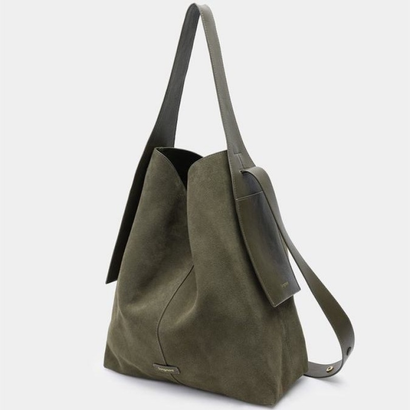 Songmont Large Drippy Tote Bag Dark Green | CANADA GBCLRM