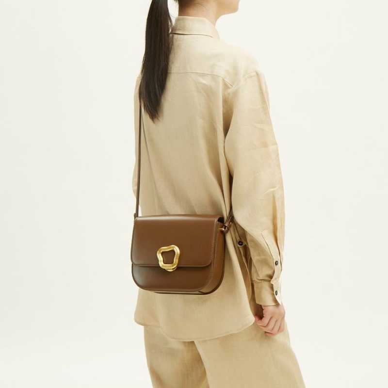 Songmont Large Reset Tofu Crossbody Bag Brown | CANADA FUVESP