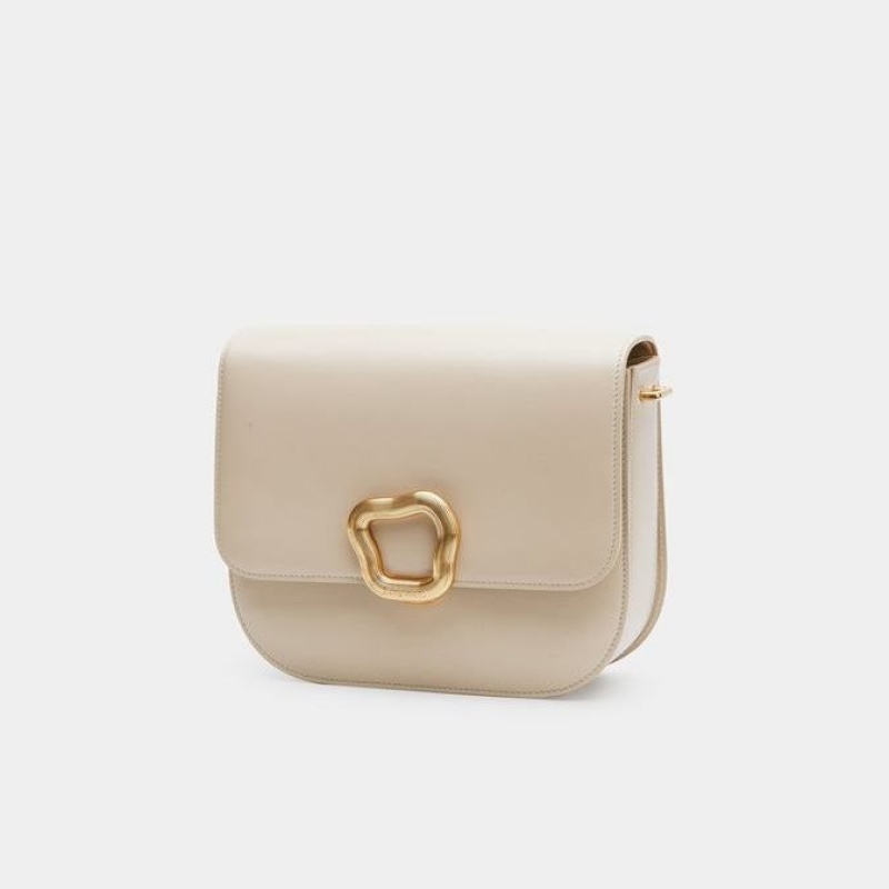 Songmont Large Reset Tofu Crossbody Bag White | CANADA RWFTXE