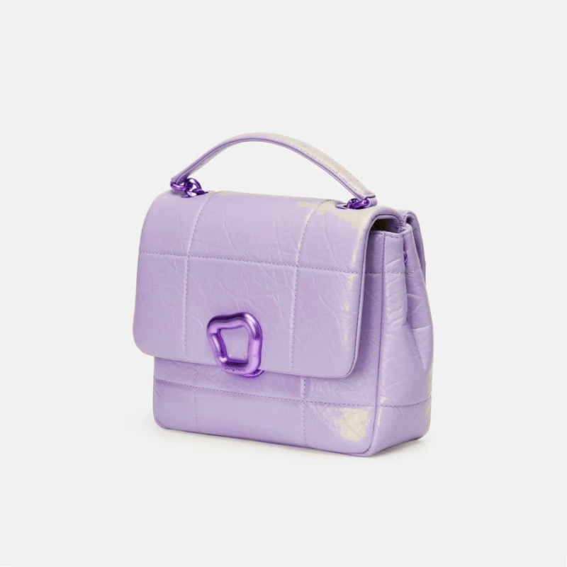 Songmont Medium Chocolate Shoulder Bag Lavender | CANADA KUSJAW