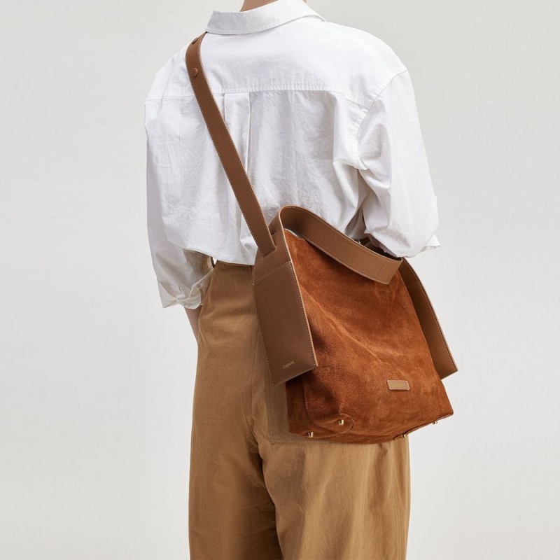 Songmont Medium Drippy Tote Bag Brown | CANADA MTQKXP