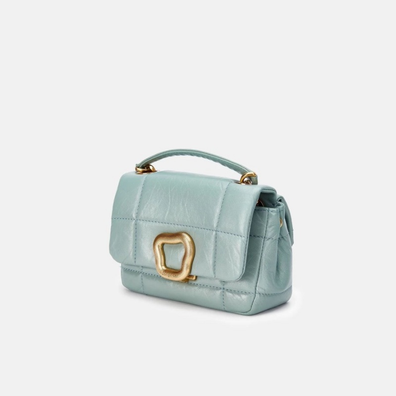 Songmont Mini Chocolate Shoulder Bag Turquoise | CANADA NLJEXA