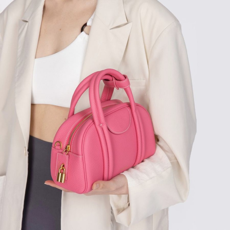 Songmont Small Bowling Crossbody Bag Pink | CANADA RLJNEV