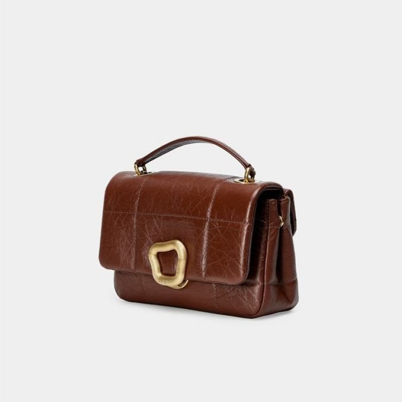 Songmont Small Chocolate Shoulder Bag Brown | CANADA QWHUSV