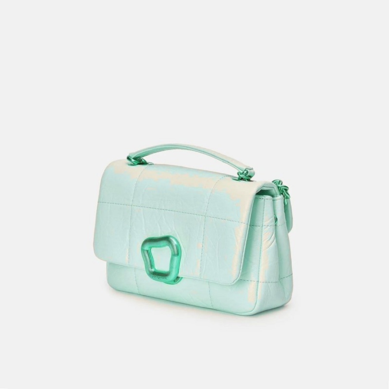 Songmont Small Chocolate Shoulder Bag Mint | CANADA WGZLKR