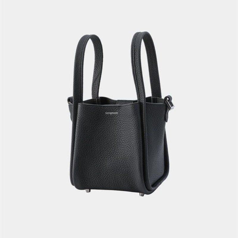 Songmont Small Song Bucket Bag Black | CANADA TGUVOQ